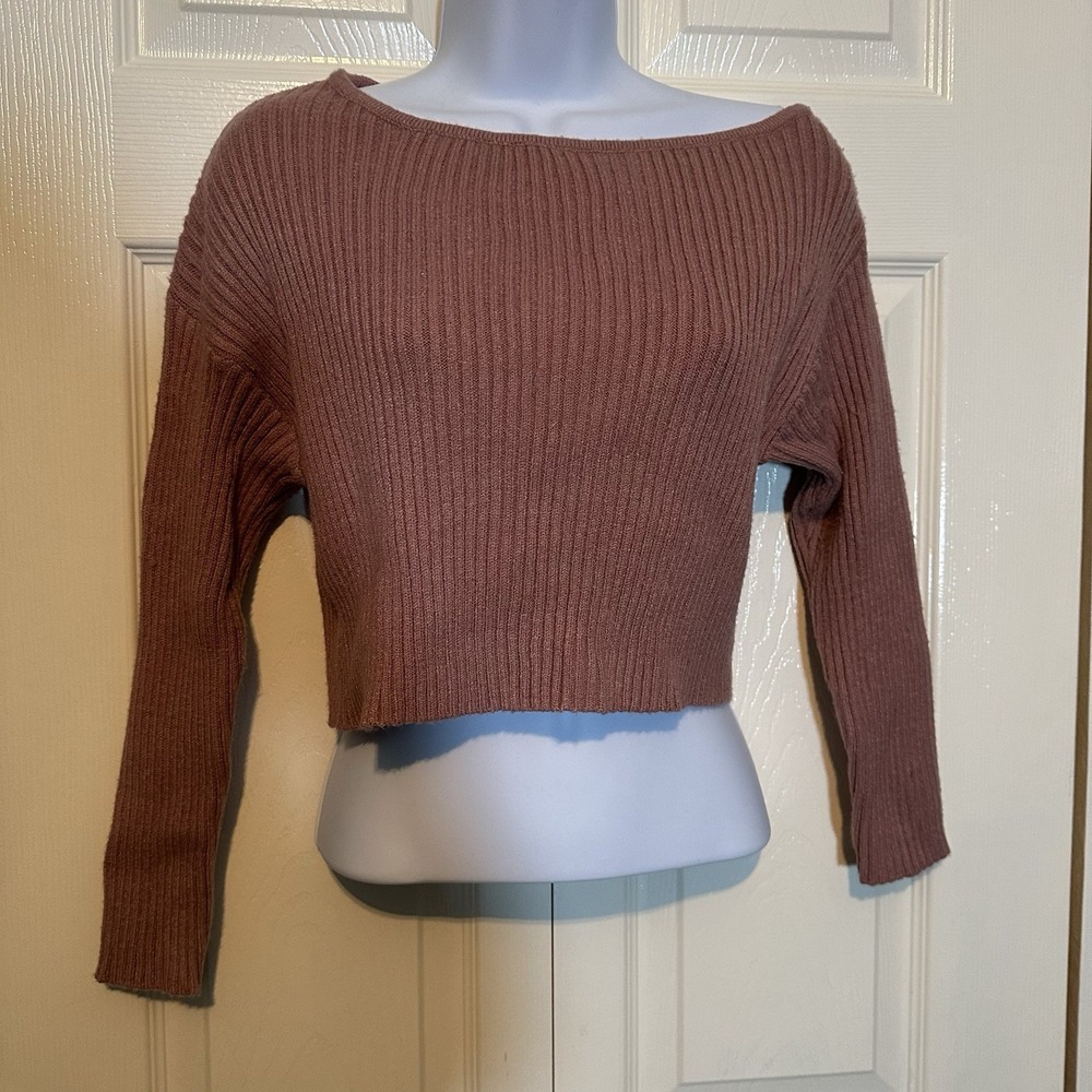Pink Rose Mauve Light Weight Sweater Size XS